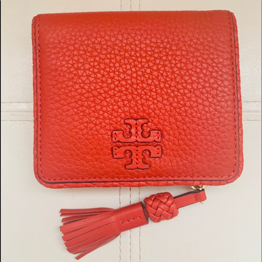 SALE‼️Tory  Burch Taylor miniwallet orange